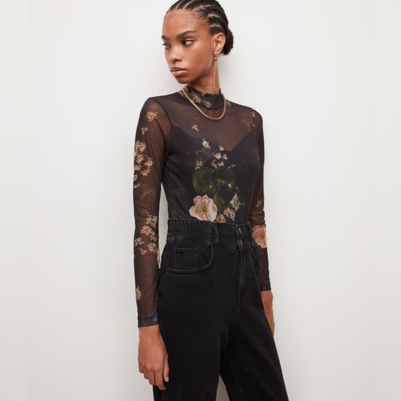 All Saints Tops - Allsaints Elia Asago Bodysuit